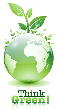 Think Green eStatements Graphic